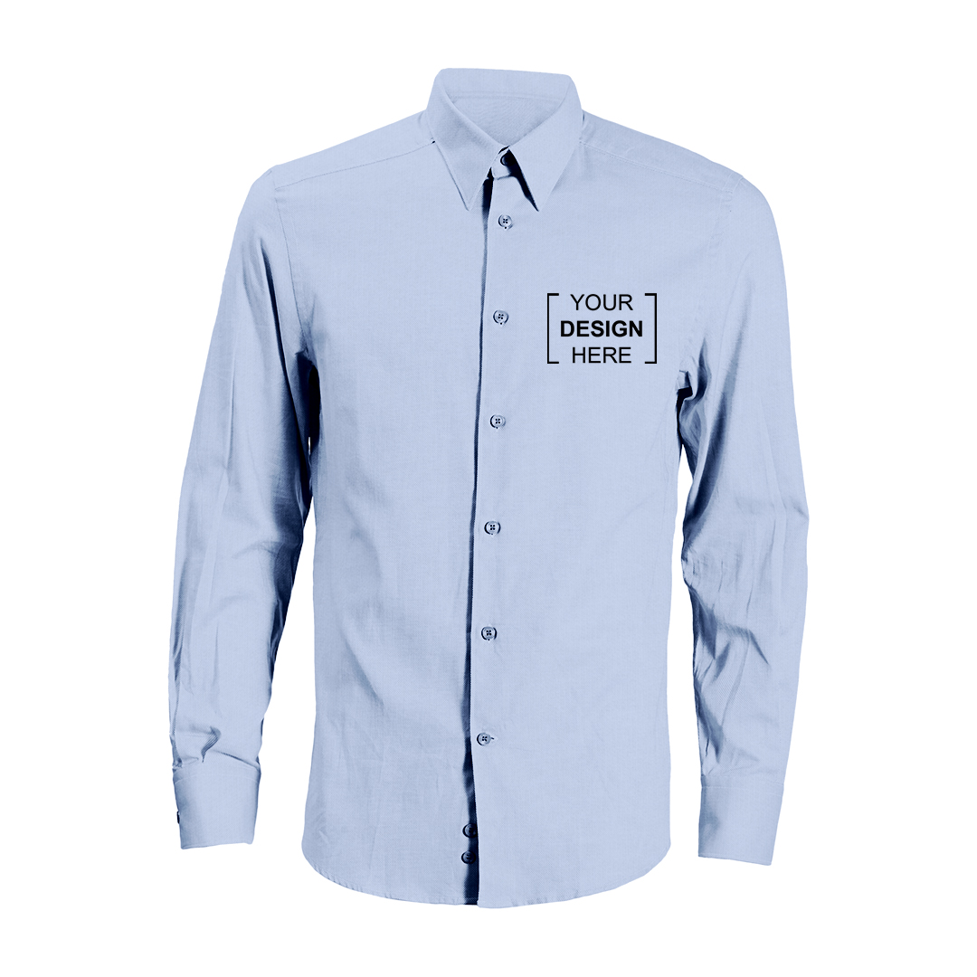 M-Woven Shirt - 1059523406_Blue Chambray_FL