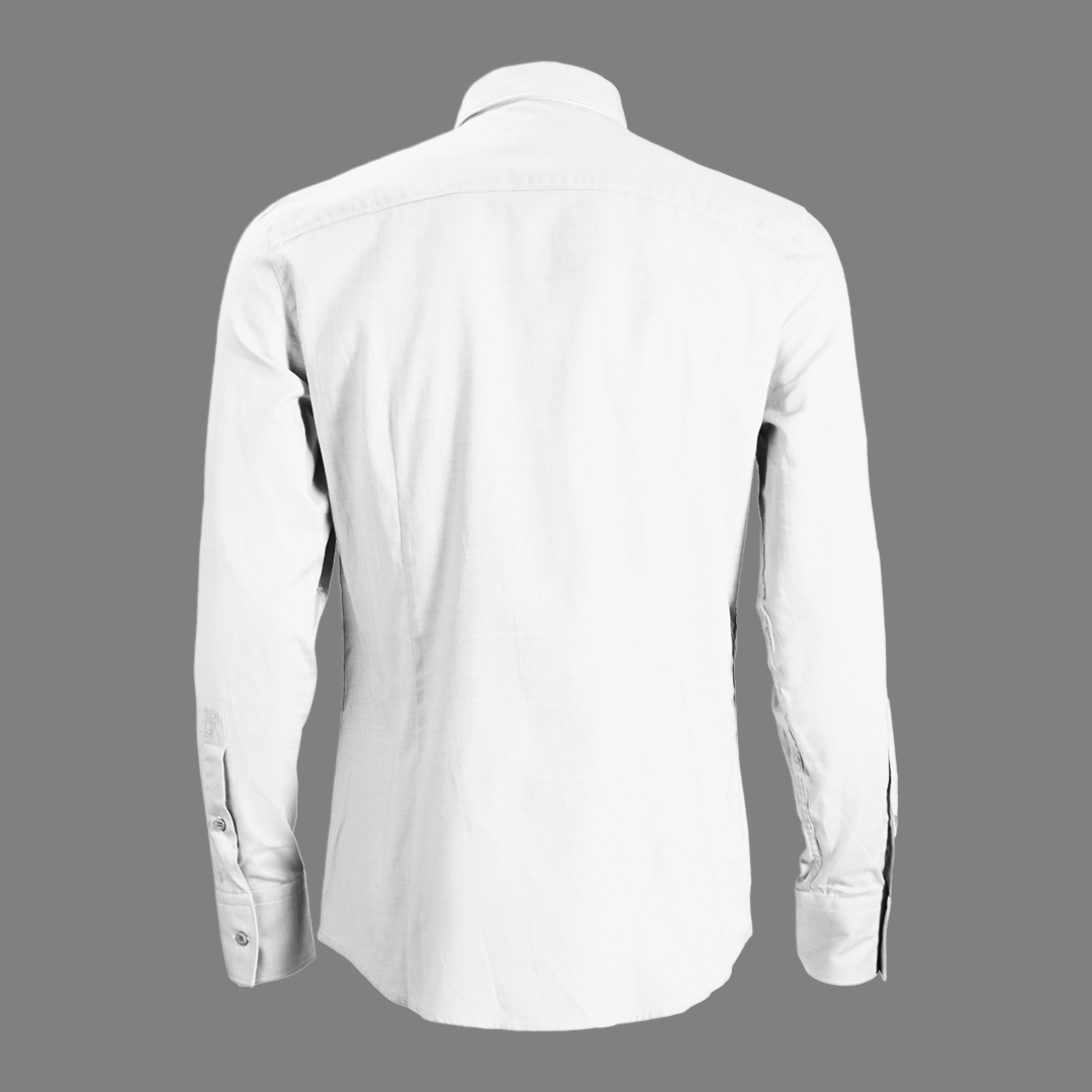 M-Woven Shirt - 1059523406_White_B
